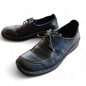 Black Leather Women's Shoes